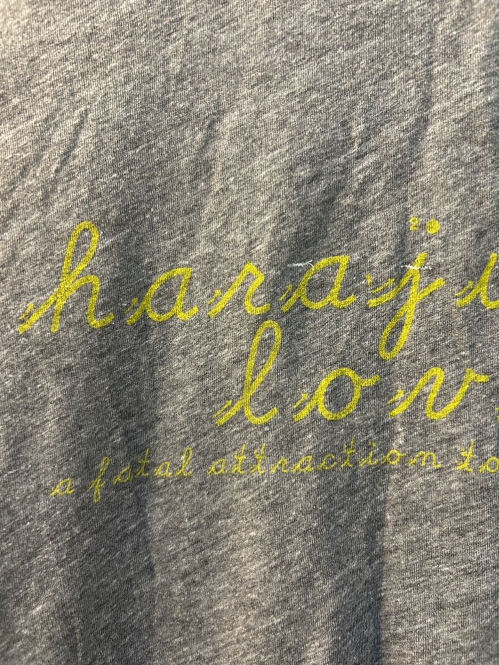 Harajuku Lovers Gray Tee with Harajuku Girl in Yellow Sweater, XL - Picture 7 of 11